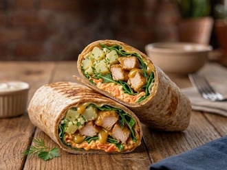Ballı Hardallı Tavuk Wrap görseli