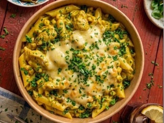 Begüm'ün Kremalı Mantarlı & Tavuklu Makarnası görseli
