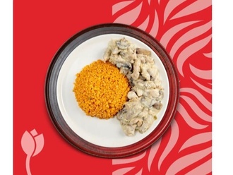 Begüm'ün Kremalı Mantarlı Tavuk & Bulgur Pilavı görseli