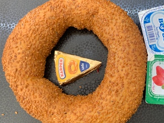 Simit Arası Beyaz Peynir Domates görseli