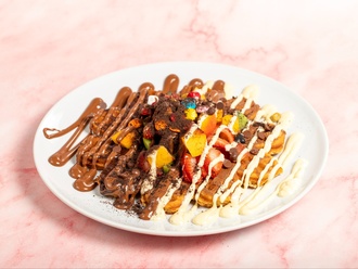 Çikolik Waffle görseli