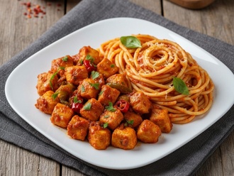 Acılı Tavuk Sote & Salçalı Spaghetti Menü görseli