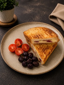 Ayvalık Ekmeğine Karışık Tost görseli