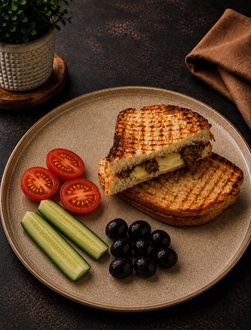 Ayvalık Ekmeğine Kavurma Kaşar Tost görseli