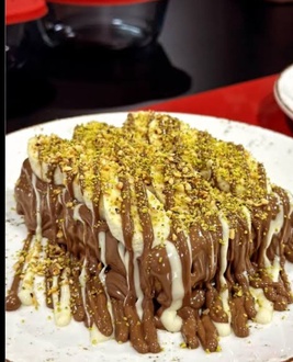 Bitter Çikolatalı Waffle görseli