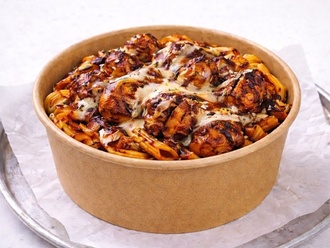 Barbekü Soslu Tavuklu Makarna görseli