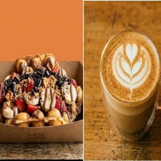 Cappuccino + Brüksel Waffle görseli