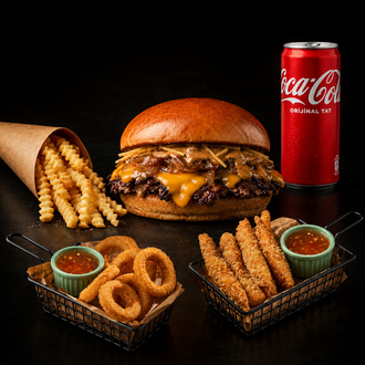 Single Smash Burger Maç Menüsü görseli