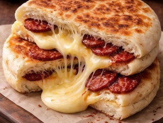 Kaşarlı Sucuklu Bazlama Tost görseli