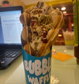 Bubble Sandviç Waffle görseli
