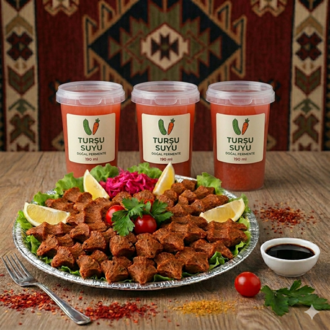 500 Gr Çiğköfte + ( 3 Adet 190 Ml Turşu Suyu ) görseli