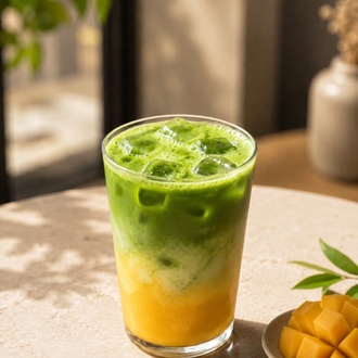 İced Mango Matcha Latte görseli