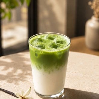 İced Vanilyalı Matcha Latte görseli