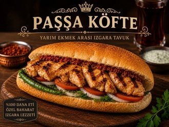 Yarım Ekmek Arası Izgara Tavuk görseli