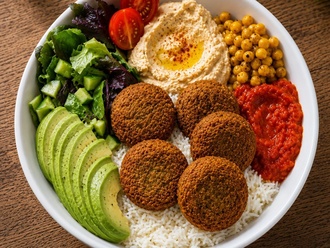 Akdeniz Falafel Bowl (Vegan) görseli