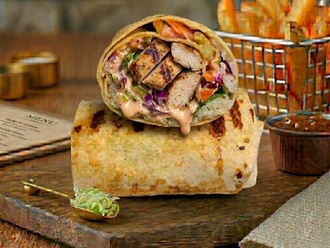 Izgara Tavuk Burrito görseli