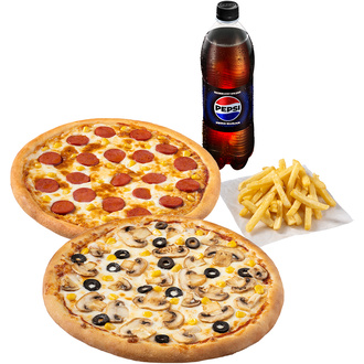 2 Büyük Boy + Lt İçecek + Patates görseli
