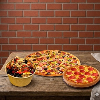 2 Pizza 1 Waffle Fırsatı görseli