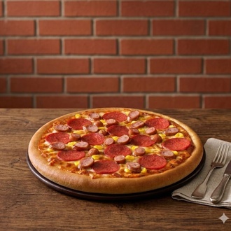 Süper Üçlü Pizza (Orta) görseli