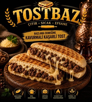 Kavurmalı Kaşarlı Bazlama Tost görseli