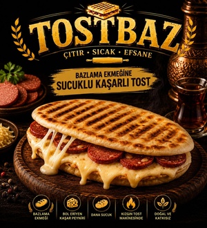 Kaşarlı Sucuklu Bazlama Tost görseli