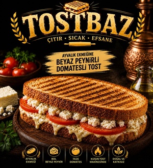 Ayvalık Ekmeğine Beyaz Peynirli Tost görseli