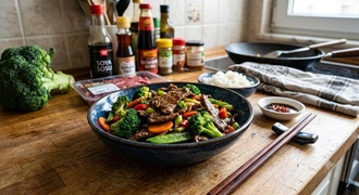 Brokolili Dana Eti / Beef With Broccoli görseli