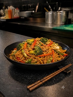 Sebzeli Noodle görseli