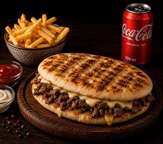 Kavurmalı Kaşarlı Bazlama Tost Menü görseli
