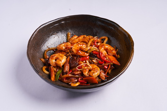 Kore Soslu Karidesli Udon görseli