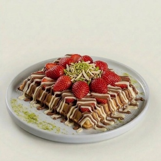 İnci Çilek Waffle görseli