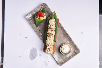 Karamel Soslu Brownie Tempura görseli