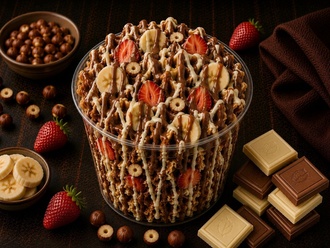 Sütlü Çikolatalı Waffle Cup görseli
