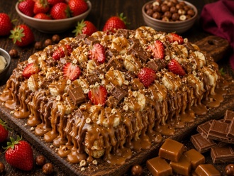 Karamelli Waffle görseli