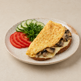 Mantarlı Kaşarlı Omlet görseli
