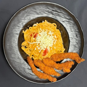 Çıtır Karidesli Linguine görseli