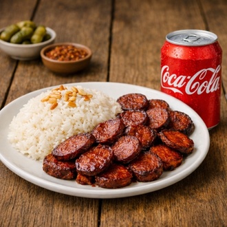 Sucuklu Pilav + Coca Cola görseli