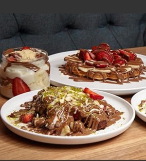 Premium Browni Waffle görseli