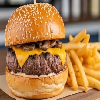 Truffle Royal Burger + 330 Ml. Coca Cola görseli