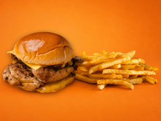 Tavuk Pirzola Cheeseburger görseli