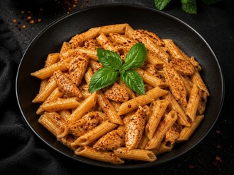 Acı Soslu Tavuklu Penne görseli