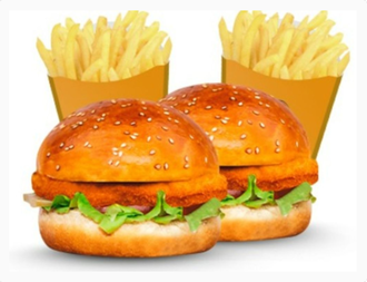 Çıtır İkili Burger Menü görseli