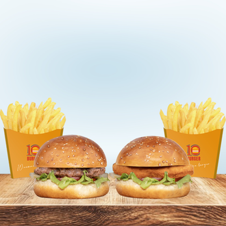 On Numara İkili Burger Menü görseli