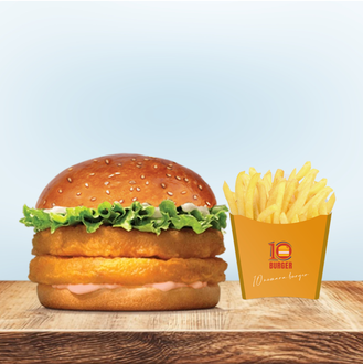 Double Chicken Burger Menü görseli