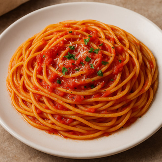 Domates Soslu Spagetti görseli