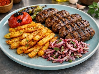 Izgara Köfte & Patates Kızartması görseli