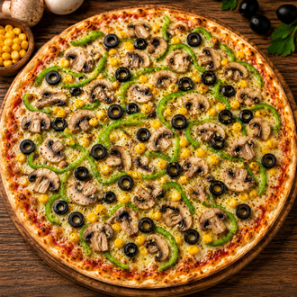 Mantarlı Pizza (Büyük) görseli