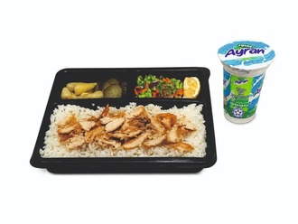 Pilav Üstü Tavuk Döner & Sütaş Ayran (175 Ml) görseli