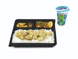 Pilav Üstü Köri Soslu Tavuk & Sütaş Ayran (175 Ml) görseli