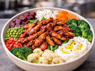 Barbekü Soslu Tavuklu Bowl görseli